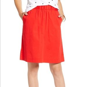 NWT 1901 Stretch Cotton Skirt Pockets Small